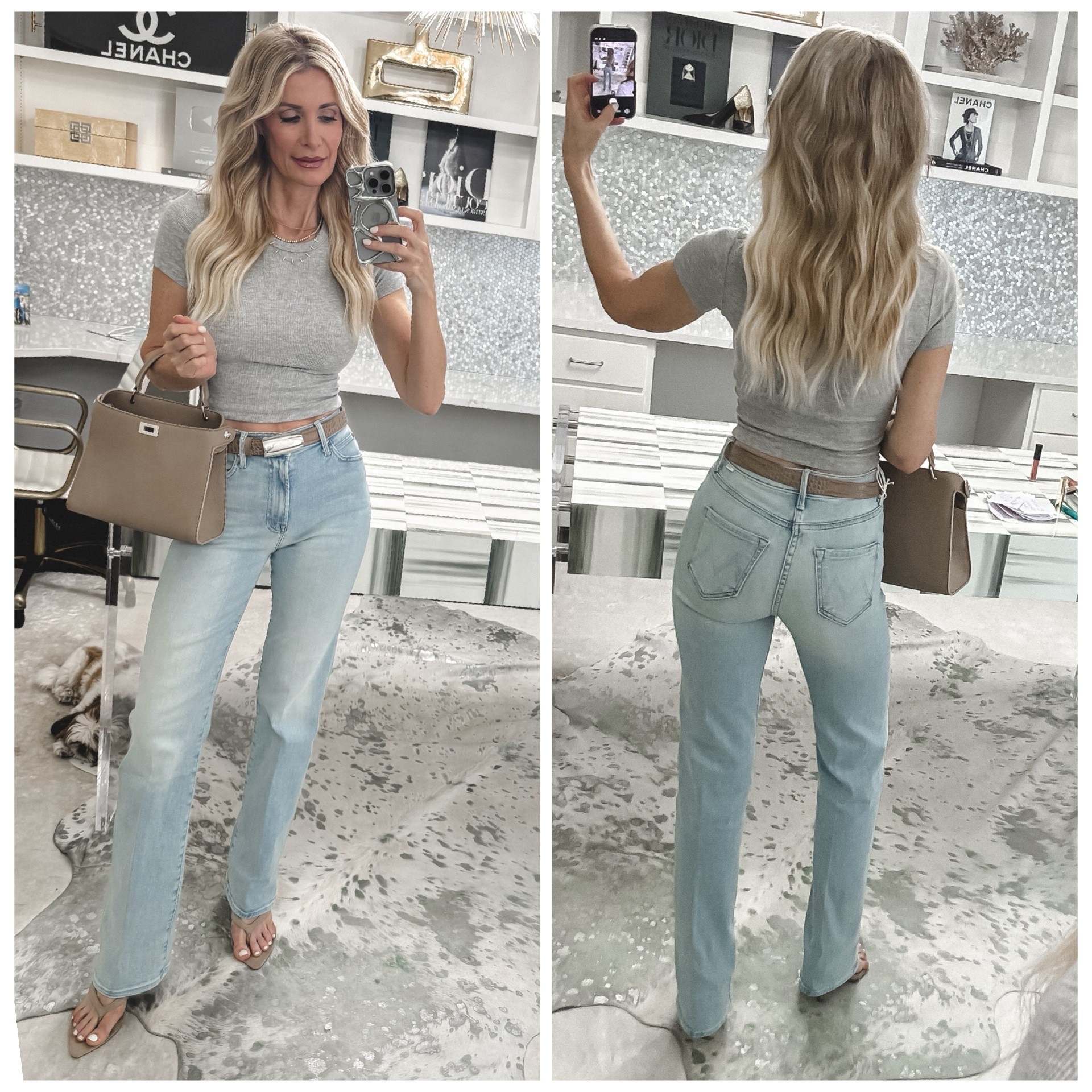 These slimming high-waisted MOTHER jeans have the perfect straight leg + longer hemline that makes your legs look miles long—especially with a heel ✨
I’m wearing a size 24 and they fit TTS 

 

#LTKootd #LTKSeasonal #LTKOver40
