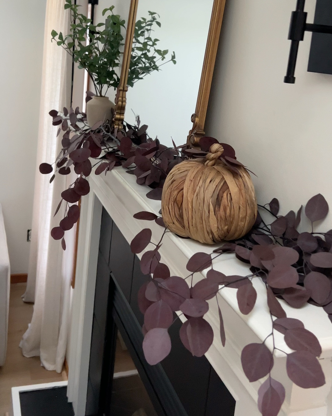 Fall decor simple and cozy 🤍 the pumpkin is from Hobby Lobby! 

#LTKHome #LTKSaleAlert #LTKSeasonal