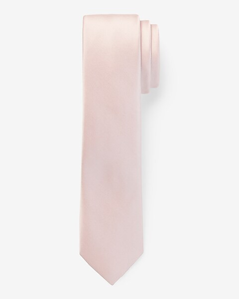 Pink Solid Tie | Express