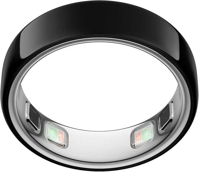 Oura Ring 5 - Black - Size 8 - World’s Smallest Smart Ring - Sleep, Activity, Women’s Health,... | Amazon (US)