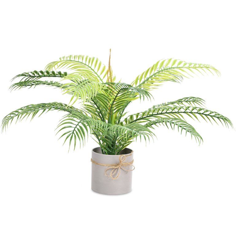 LONGRV Artificial Fake Plants Palm Tree Potted , Fake Palm Tree Potted House Plants Home Indoor D... | Walmart (US)