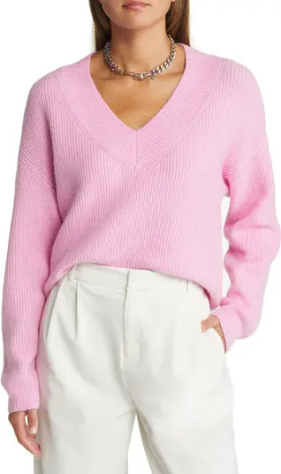Open Edit Rib Stitch Sweater | Nordstrom | Nordstrom