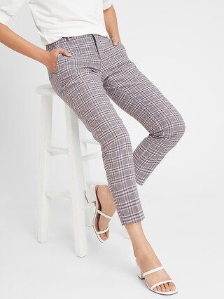 Avery Plaid Tailored Ankle Pant | Banana Republic Factory
