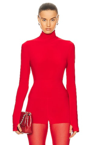 Slim Fit Long Sleeve Turtle Top | FWRD 