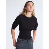 Scoop Women's and Women's Plus Ribbed Cardigan Sweater, Sizes XS-4X | Walmart (US)