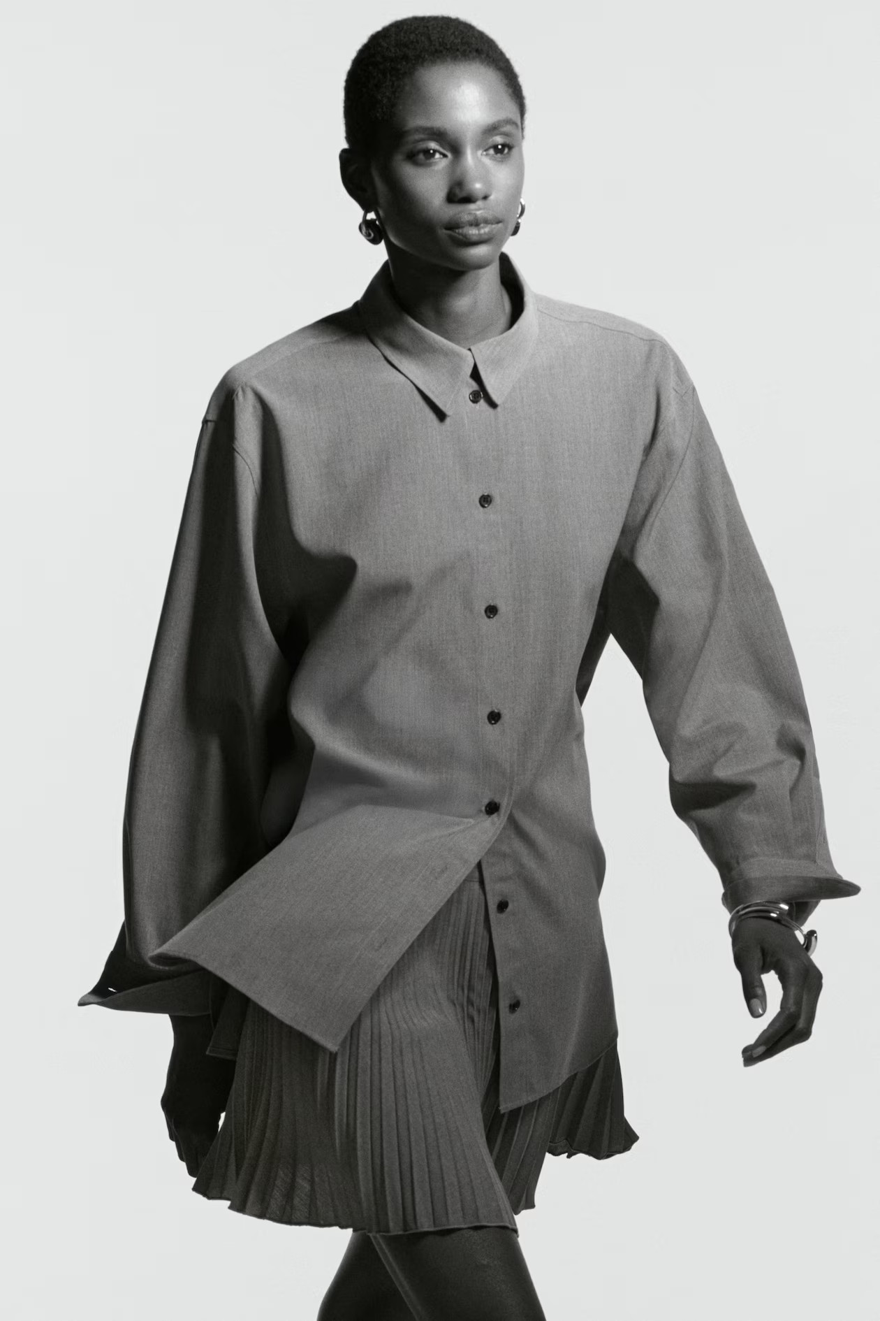 Geplisseerde miniskort | H&M (DE, AT, CH, NL, FI)