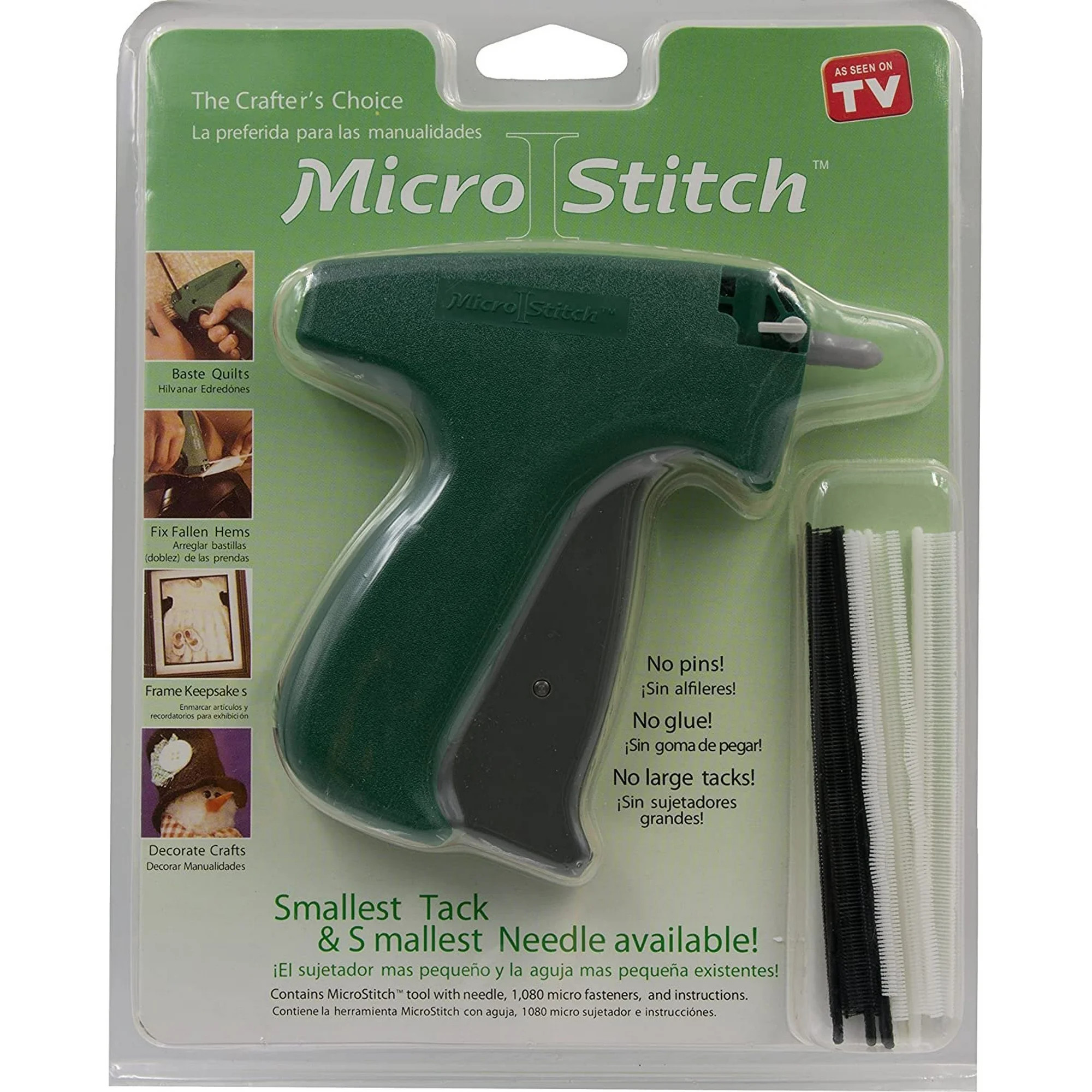 MicroStitch Tagging Gun Kit  Includes 1 Needle, 540 Black Fasteners & 540 White Fasteners Starter... | Walmart (US)