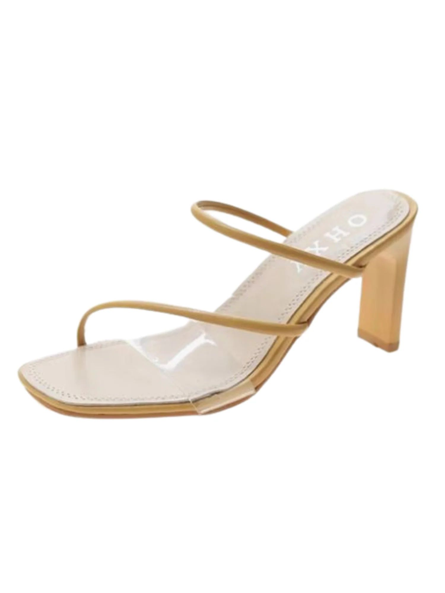 'Skylar' Clear Cutout Strappy Heeled Sandals (2 Ccolors) | Goodnight Macaroon