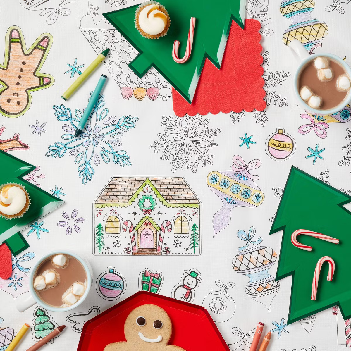 Christmas CYO White Tablecover - Spritz™ | Target