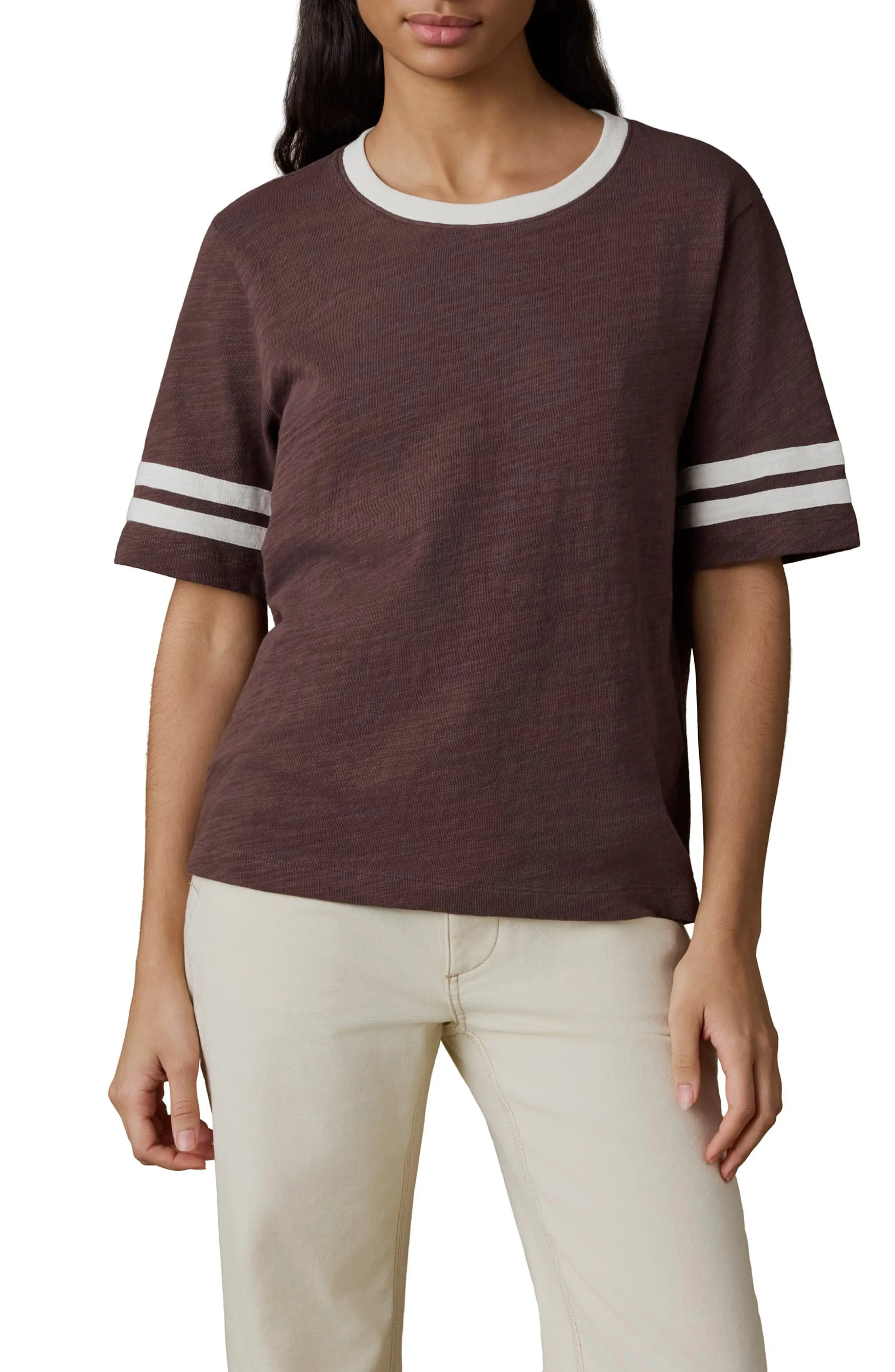 Sunwashed Varsity Organic Cotton Slub T-Shirt (Women) | Nordstrom | Nordstrom