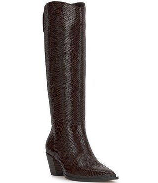 Jessica Simpson Hemmia Embossed Knee High Boots | Dillard's | Dillard's