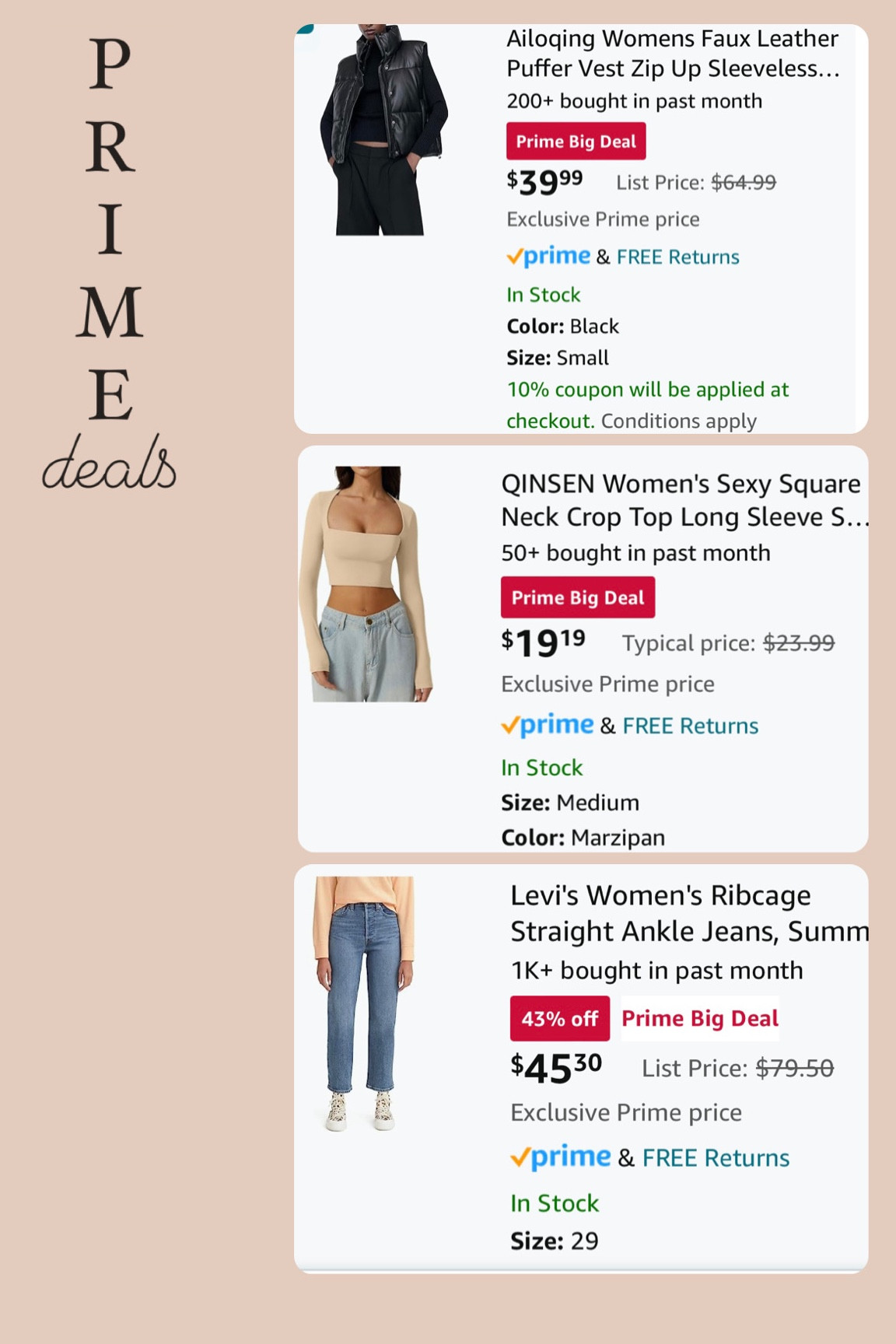 Last minute prime deals!! +sizing 🖤

#LTKU #LTKxPrime #LTKsalealert