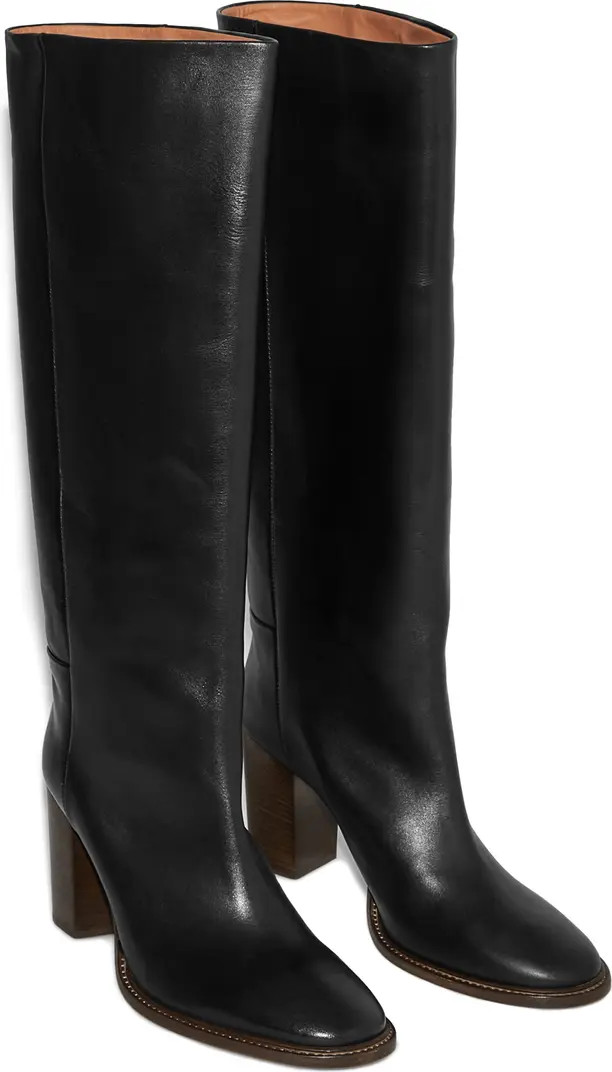 Knee High Leather Boot (Women) | Nordstrom