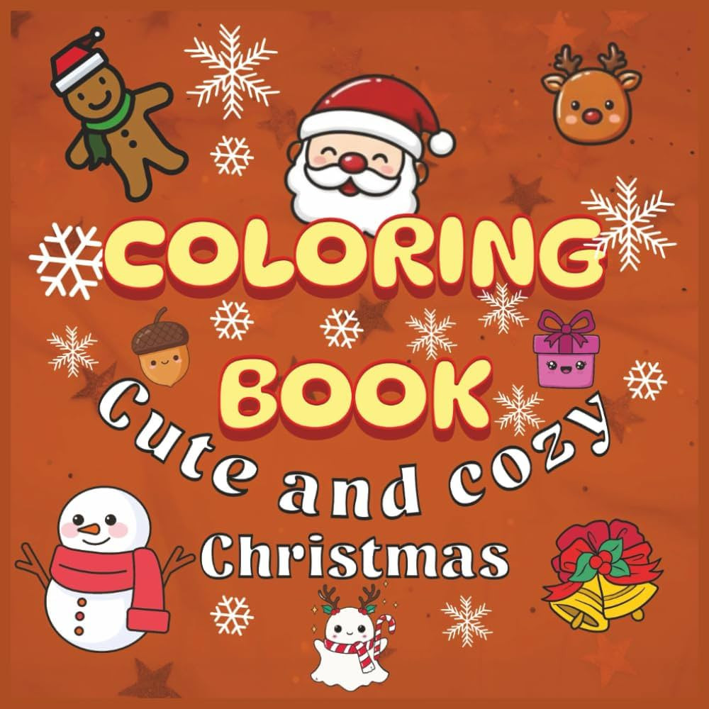 Cozy and cute Christmas Coloring Book for teen, kids and adults with 40 beautiful designs, fun, s... | Amazon (US)