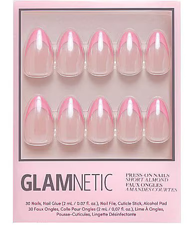 GLAMNETIC Bubble Gum Glaze Short Almond Nails | Dillard's