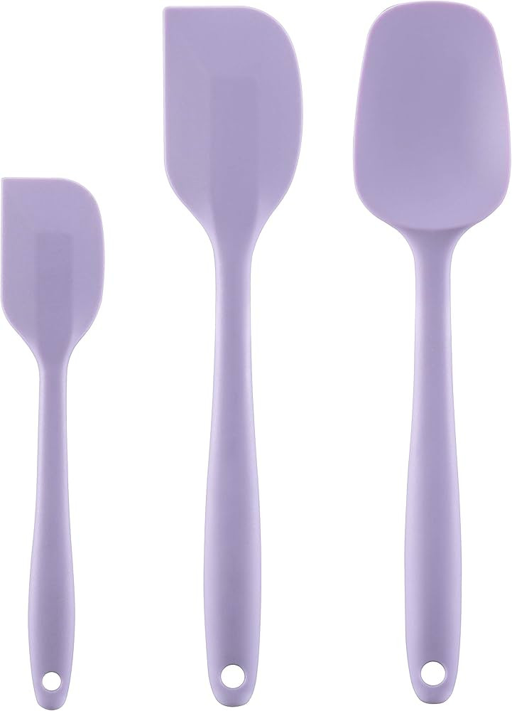 Silicone Spatula Set - Rubber Spatula - 600°F Heat Resistant Baking Spoon & Spatulas (Lavender) | Amazon (US)