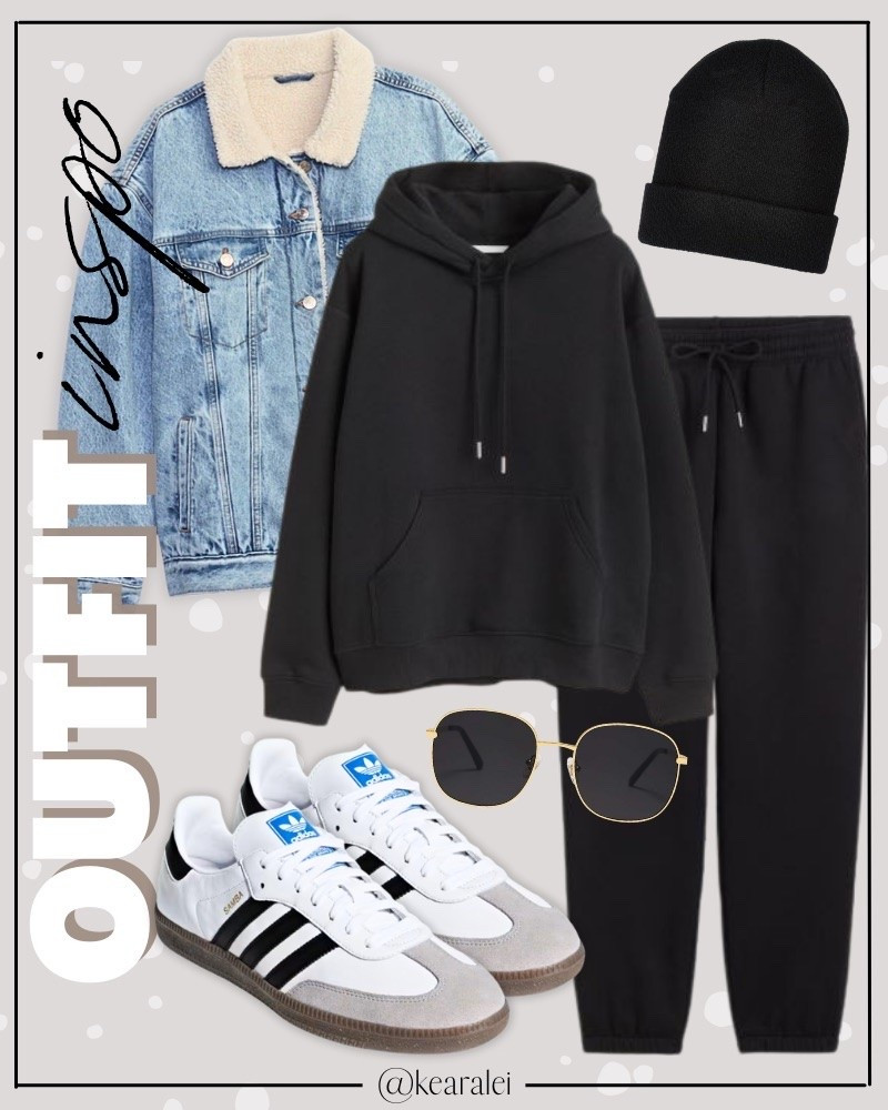 Fall outfits winter outfit black hoodie pullover sweatshirt sweat set oversized Sherpa collar faux shearling denim jacket trucker jacket light wash jean jackets black joggers white Nike Air Force 1s af1s adidas sambas sneakers black beanie neutral outfits Hailey Bieber looks street style casual outfit travel outfits comfy outfit cool mom outfits ootd || Nordstrom asos h&m cotton on madewell target Amazon Walmart shein dsw #outfit #fall #winter #h&m #abercrombie #inspo #ootd #ltkfall . . . teacher outfits, business casual, casual outfits, neutrals, street style, Midi skirt, Maxi Dress, Swimsuit, Bikini, Travel, skinny Jeans, Puffer Jackets, Concert Outfits, Cocktail Dresses, Sweater dress, Sweaters, cardigans Fleece Pullovers, hoodies, button-downs, Oversized Sweatshirts, Jeans, High Waisted Leggings, dresses, joggers, fall Fashion, winter fashion, leather jacket, Sherpa jackets, Deals, shacket, Plaid Shirt Jackets, apple watch bands, lounge set, Date Night Outfits, Vacation outfits, Mom jeans, shorts, sunglasses, Disney outfits, Romper, jumpsuit, Airport outfits, biker shorts, Weekender bag, plus size fashion, Stanley cup tumbler, boots booties tall over the knee, ankle boots, Chelsea boots, combat boots, pointed toe, chunky sole, heel, high heels, sneakers, slip on shoes, Nike, adidas, vans, dr. marten’s, ugg slippers, golden goose, sandals, high heels, loafers, Birkenstock Birkenstocks, Target, Abercrombie and fitch, Amazon, Shein, Nordstrom, H&M, forever 21, forever21, Walmart, asos, Nordstrom rack, Nike, adidas, Vans, Quay, Tarte, Sephora, lululemon

#LTKootd #LTKSeasonal #LTKSaleAlert