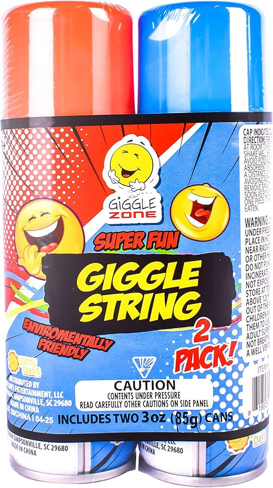 Sunny Days Entertainment Giggle String 2-Pack 3 oz. | Bright Colored Celebration Silly Streamers ... | Amazon (US)