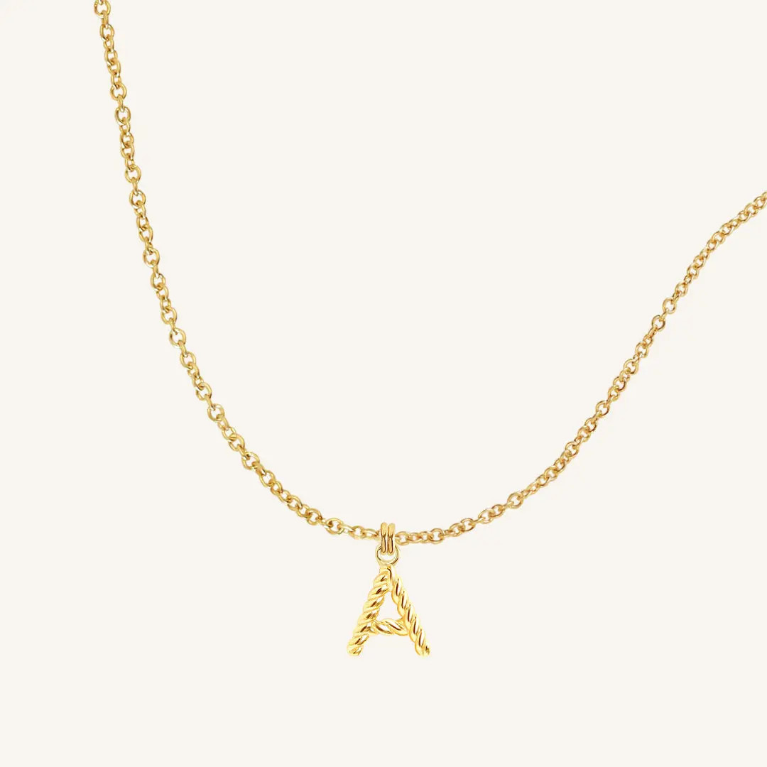 Rope Letter Pendant | Francesca Jewellery