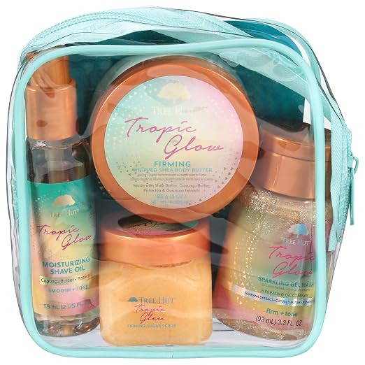 Tree Hut Mini Tropic Glow Everything Shower Gift Set, Exfoliating Sugar Scrub, Foaming Gel Wash &... | Amazon (US)
