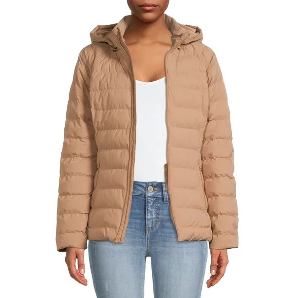 Time and Tru Women's and Plus Stretch Packable Jacket | Walmart (US)