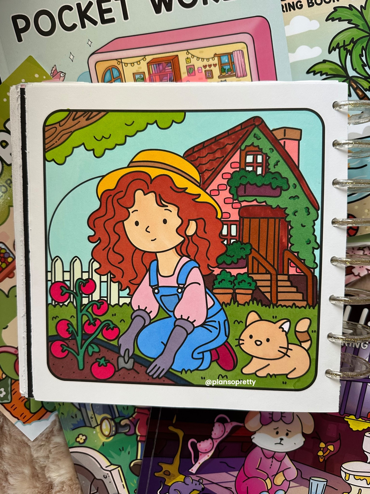 Theme of the month is food, farm and garden! My tomato plant 🍅 failed me this year 😅 hers looks great! Scene is from Country Girl! Books linked in bio and stories be sure to puta paper under your pages if using alcohol markers #countrygirl #cozycoloringstudio #cozycoloring #tomatoplant #farmlife #cutecoloring #instacolor #adultcoloring #cozycoloring #colorwithme #amazonfinds #girlmoments #relaxcolor #plantlady 

#LTKKids #LTKFindsUnder50 #LTKSeasonal
