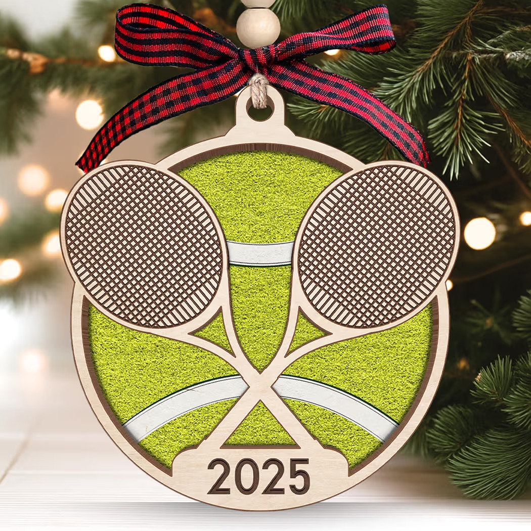 Tennis Ornament - Tennis Ornaments for Christmas Tree - Christmas Sports Gifts for Women, Men, Lo... | Amazon (US)