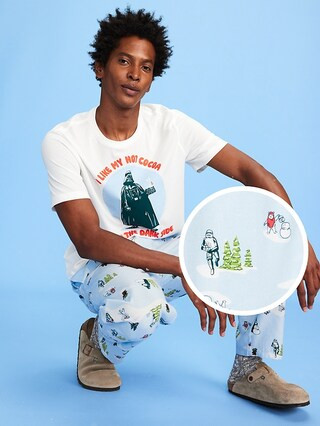 Old Navy x Star Wars Printed Flannel Pajama Pants for Men | Old Navy (US)
