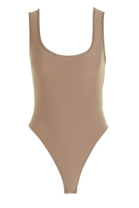 Slinky Scoop Neck Bodysuit | Boohoo.com (US & CA)