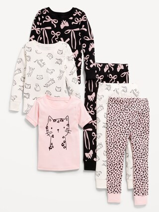 Snug-Fit Printed Pajama 6-Piece for Toddler & Baby | Old Navy (US)