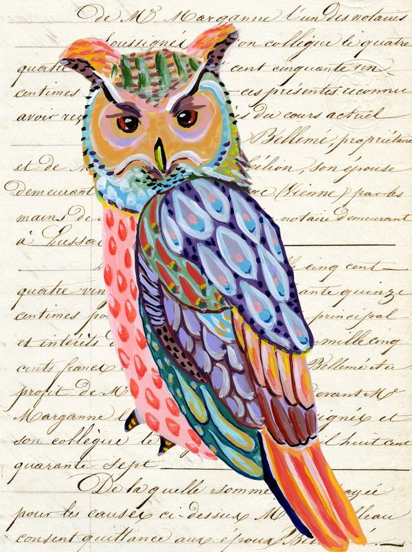 Vintage Owl | Artfully Walls