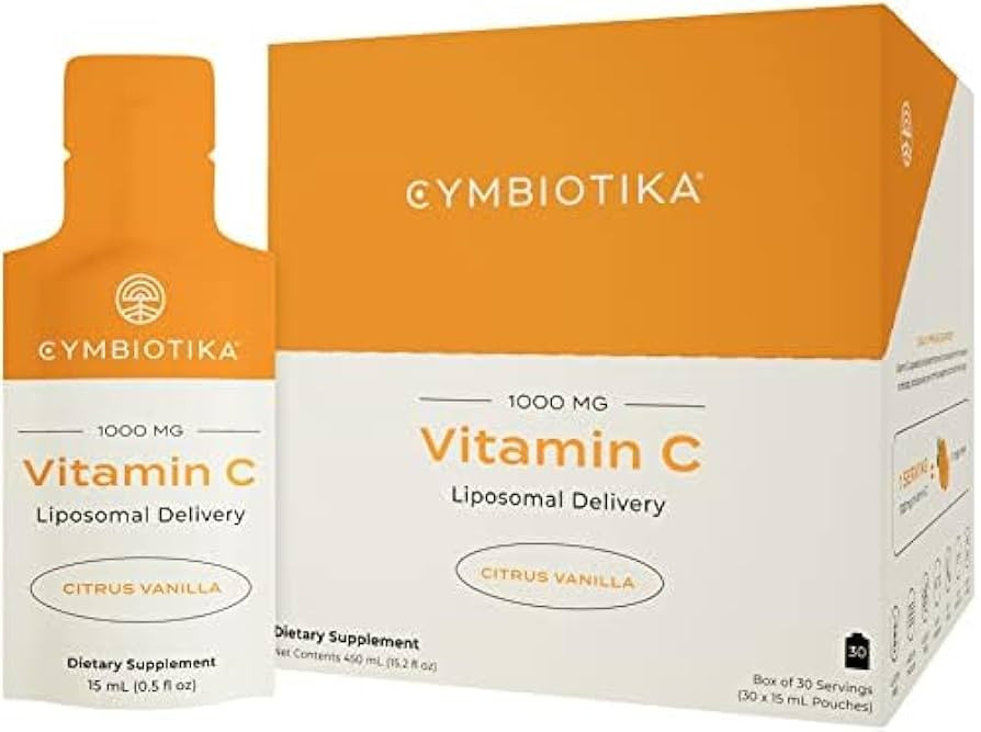 CYMBIOTIKA Vitamin C Individual Packets, Liposomal Delivery, Supplement for Immune Support, Colla... | Amazon (US)