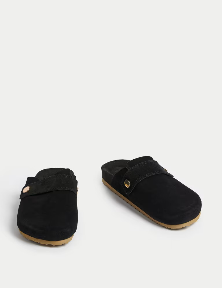 Suede Studded Flat Clogs | Marks & Spencer (UK)