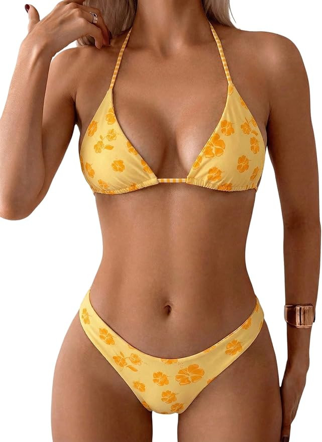MakeMeChic Women's Polka Dots Bikini Sets Bathing Suit Swimsuits | Amazon (US)