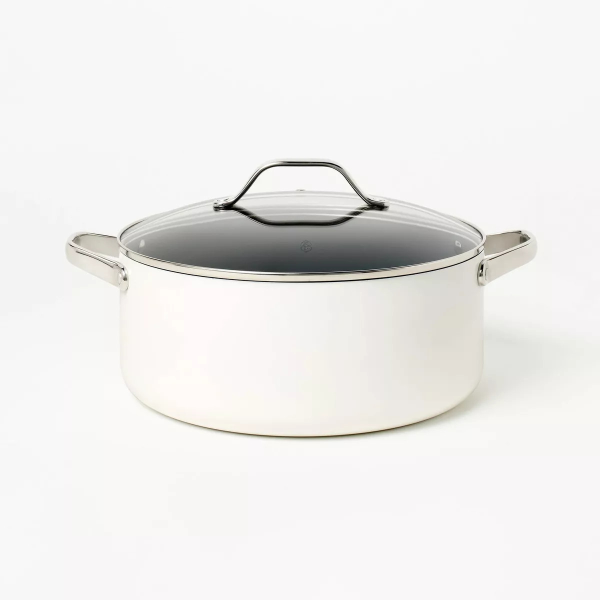 8qt Nonstick Ceramic Coated Aluminum Wide Stock Pot - Figmint™ | Target