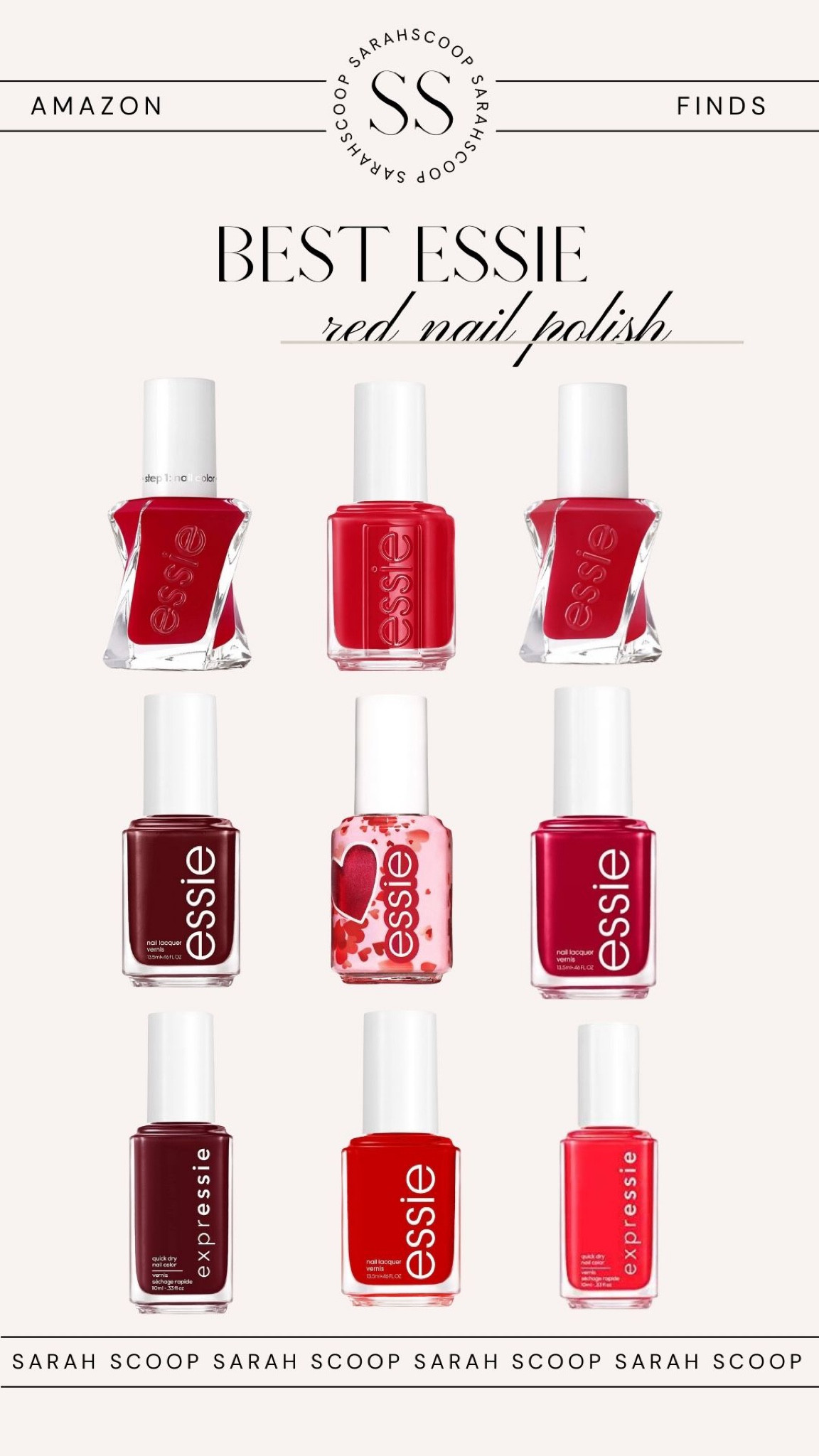 Looking for a new bold nail look? Check out these Essie nail polish options in shades of red! 💅🏽♥️

#LTKFind #LTKstyletip #LTKbeauty