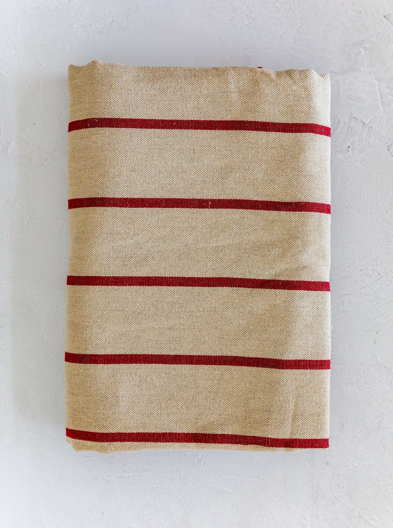 Red Striped Tablecloth | House of Jade Home