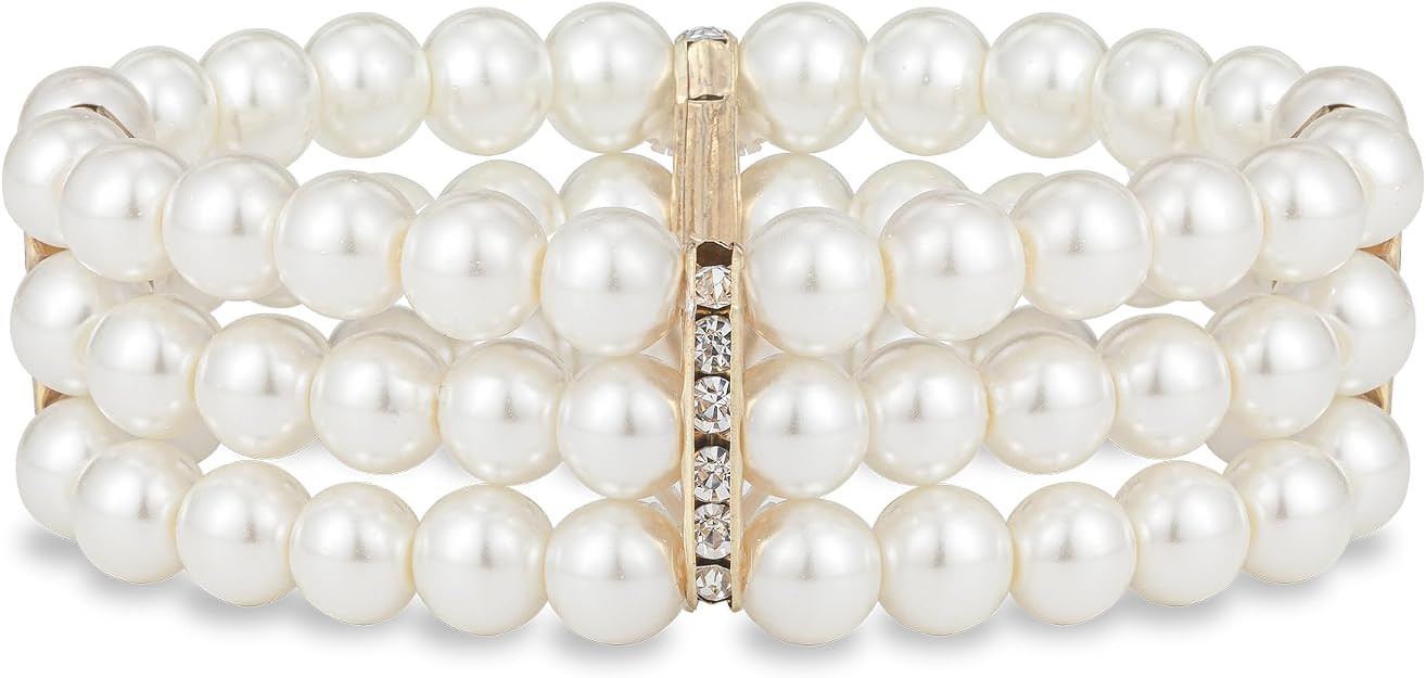 BABEYOND 1920s Flapper Imitation Pearl Bracelet Great Gatsby Pearl Bracelet Roaring 20s Accessori... | Amazon (US)