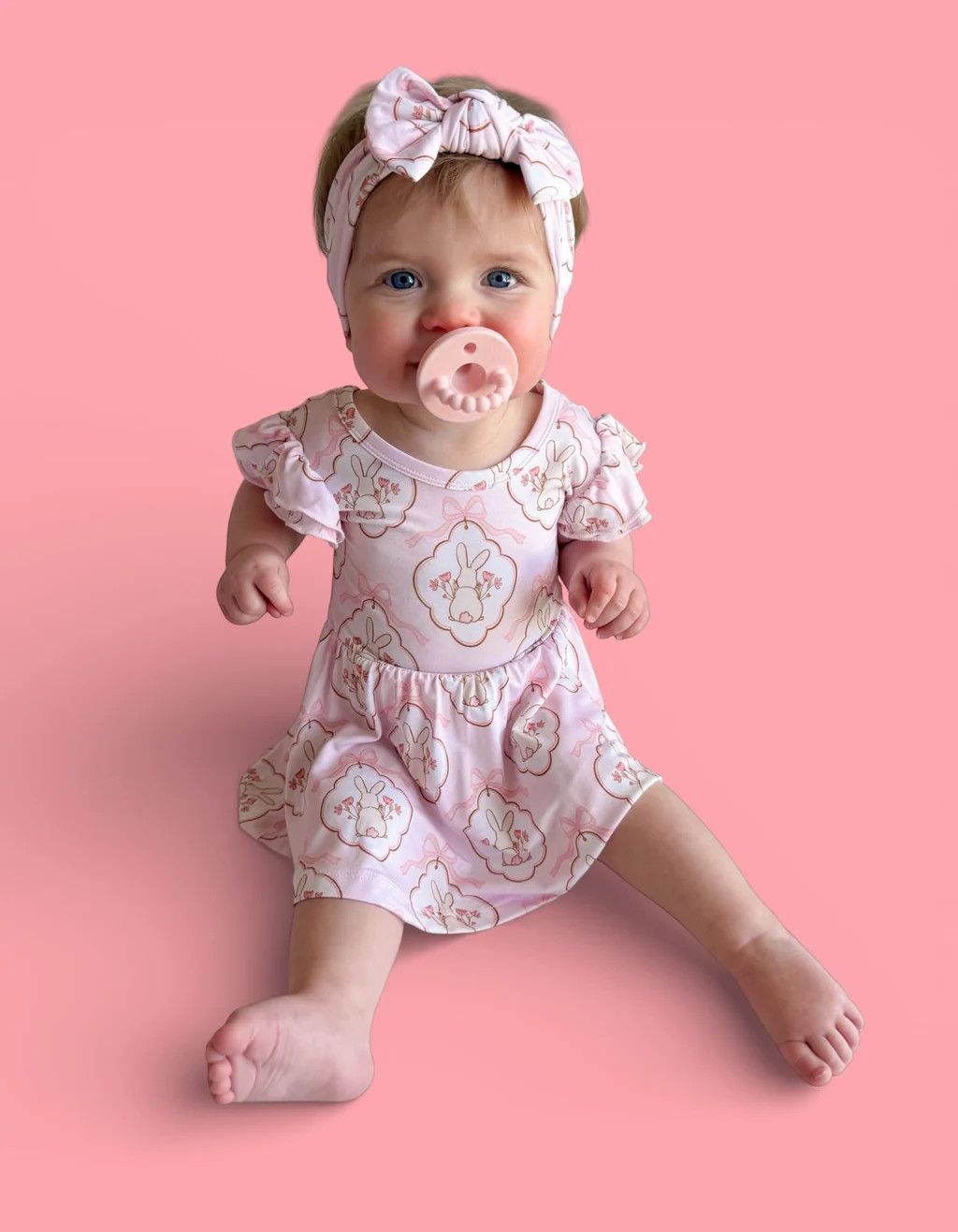 BUNNY BOW BLOSSOMS DREAM BODYSUIT DRESS | Dream Big Little