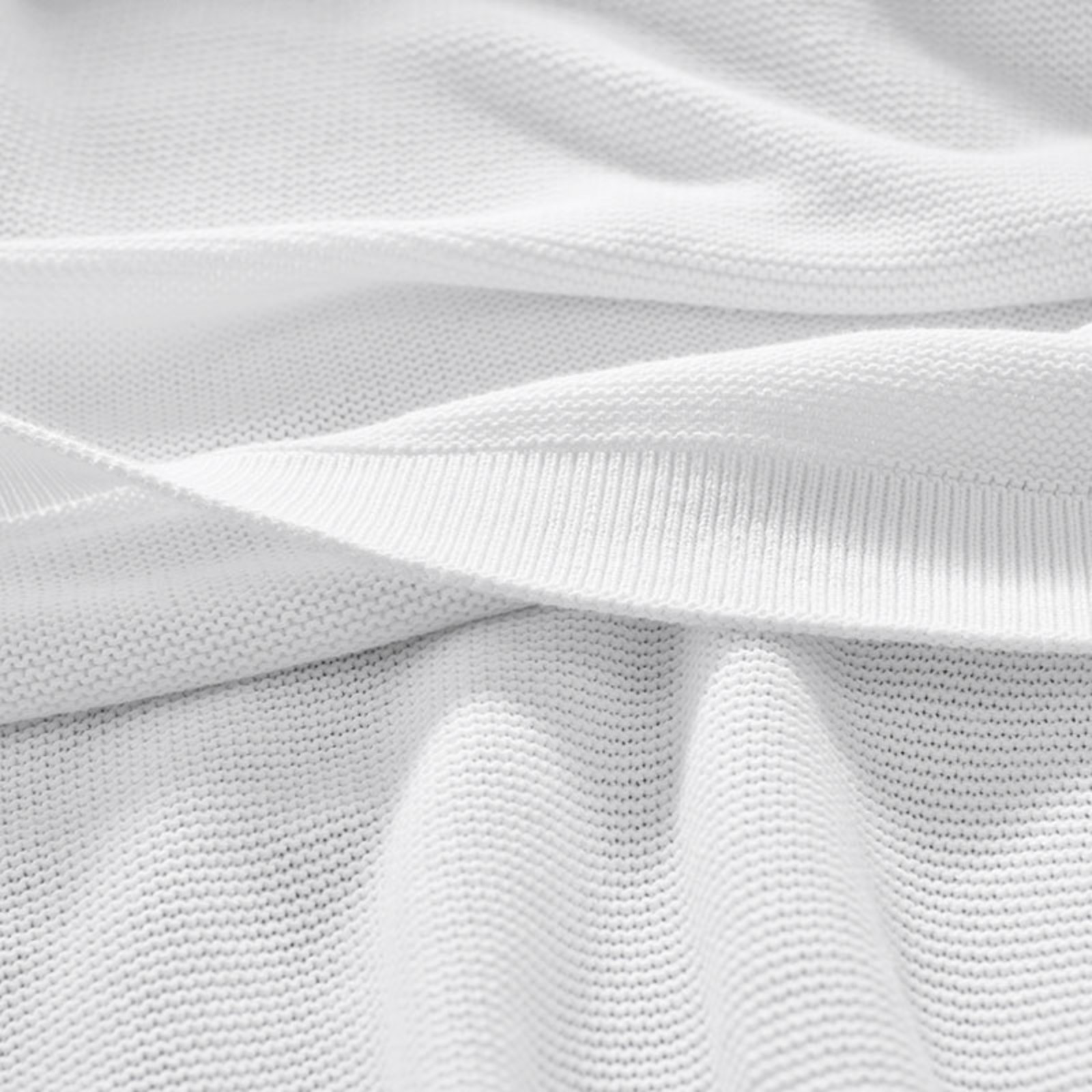 Classic All Season Breathable Cotton Knit Blanket - White, Twin/Twin XL | The Company Store