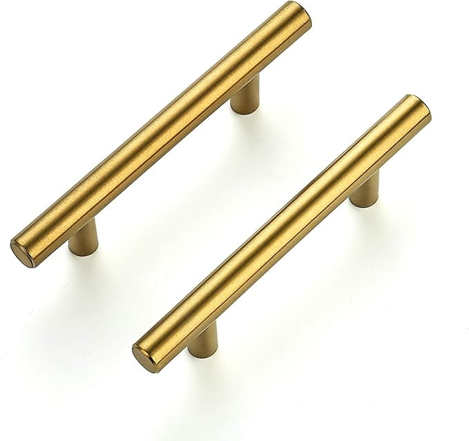 Ravinte 30 Pack 5 Inch Cabinet Pulls Brushed Brass Stainless Steel Kitchen Drawer Pulls Cabinet H... | Amazon (US)