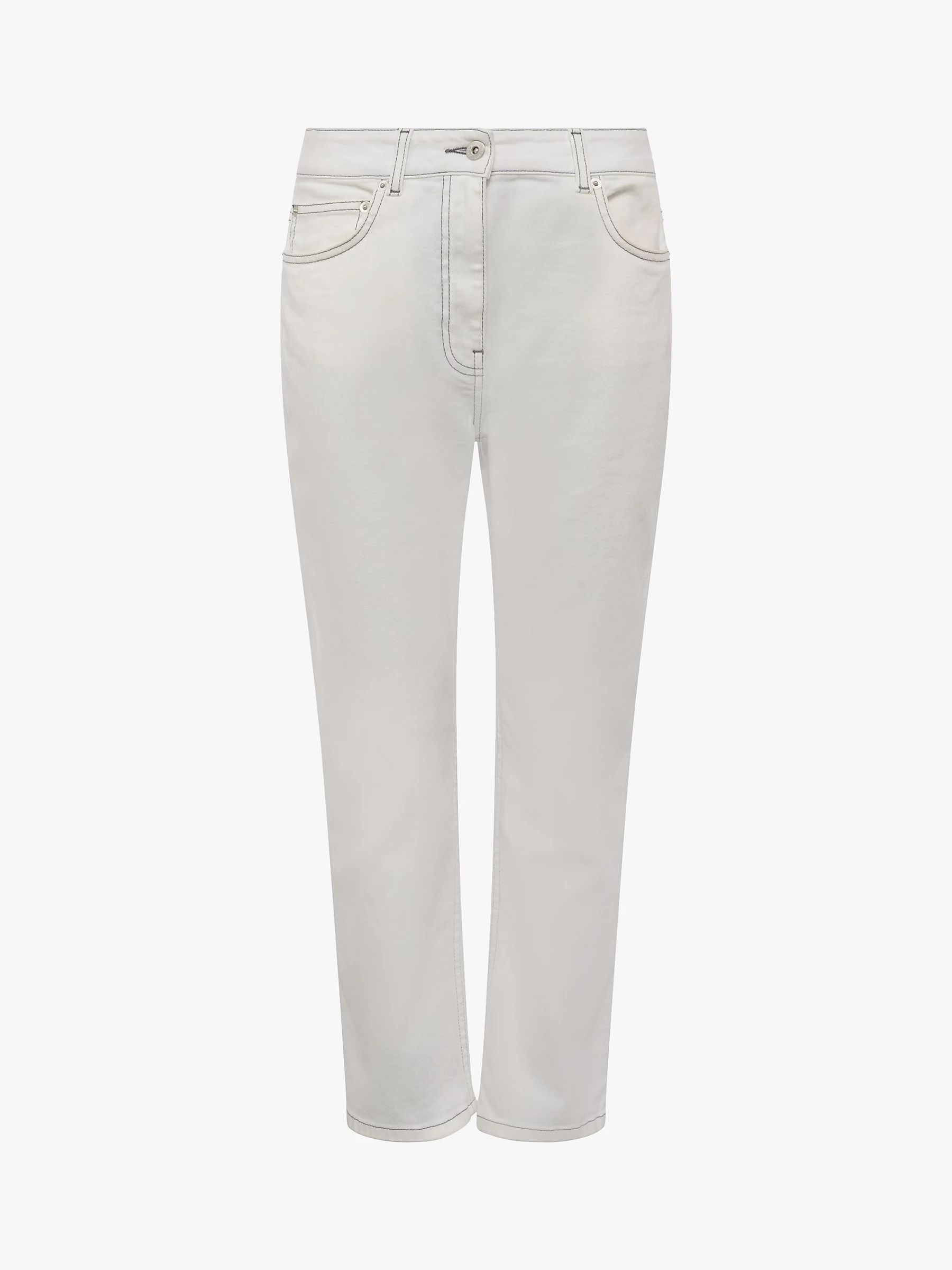 Great Plains Spring High Waist Jeans, White | John Lewis (UK)