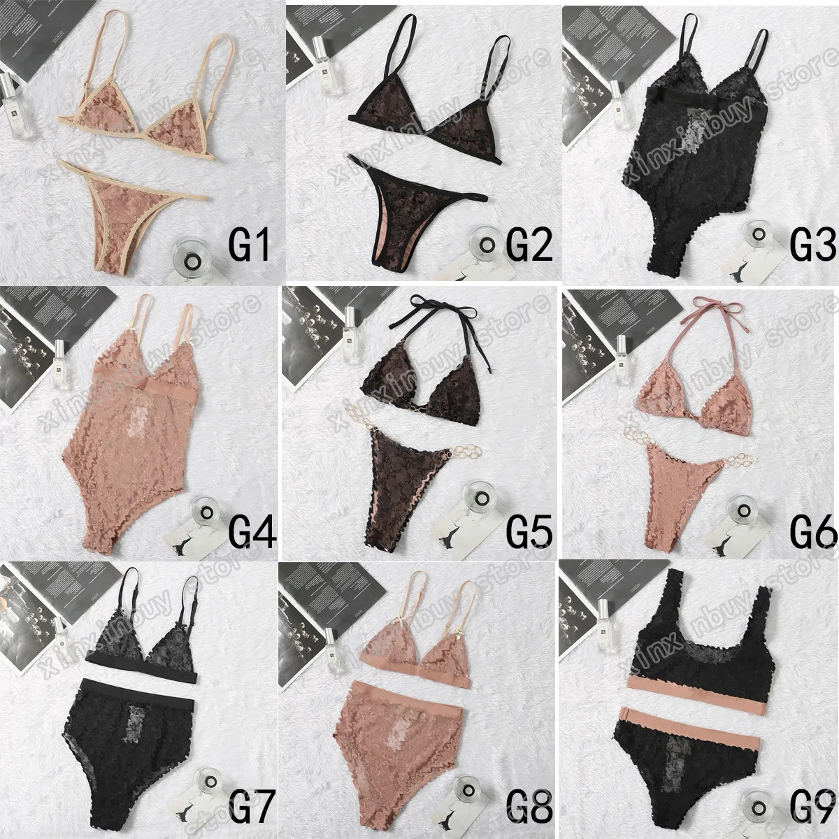 21ss Italian Bikini Spring Summer new high fashion Lace letters Womens Swimwear tops 010 | DHGate