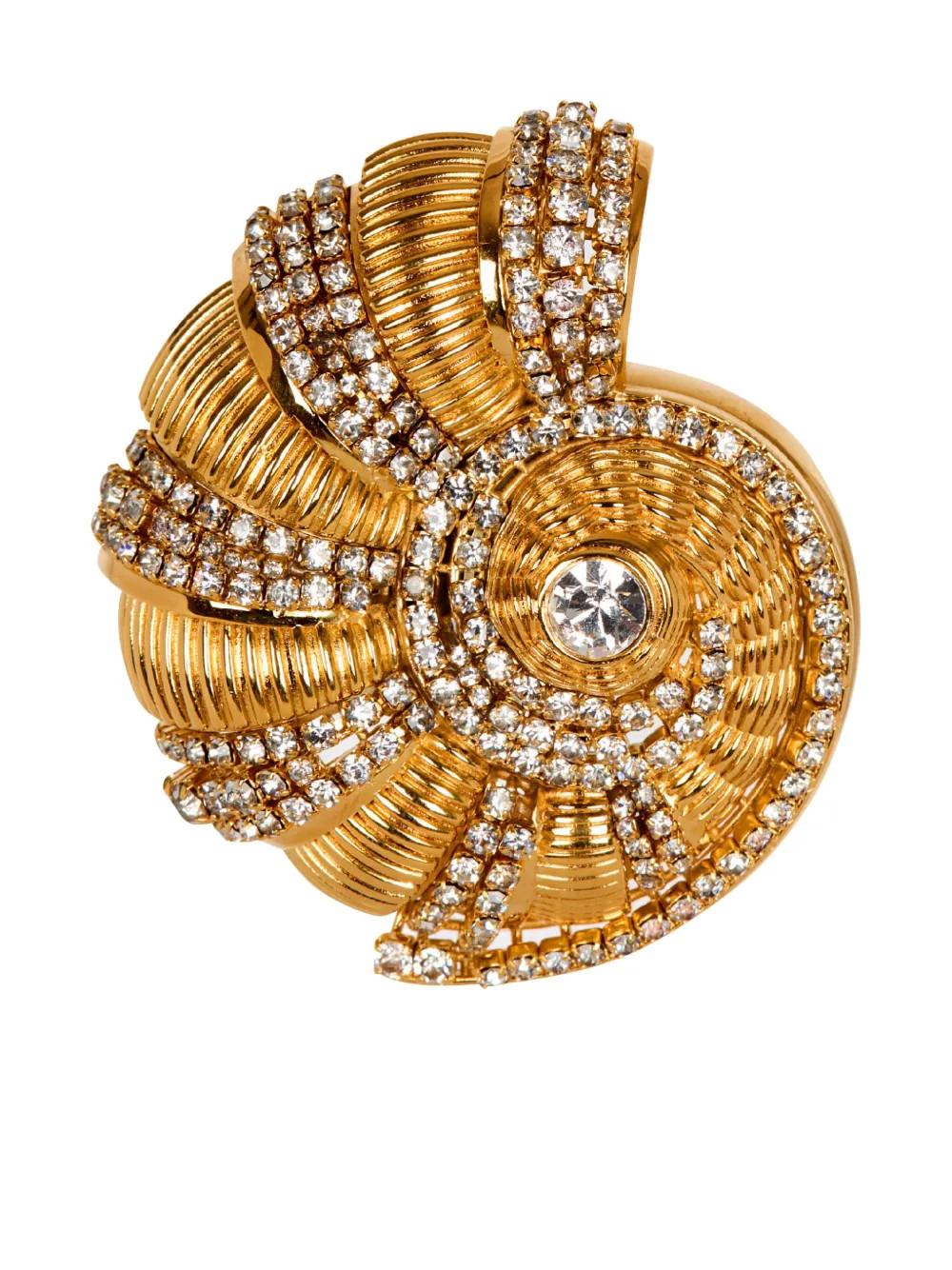 Balmain Snail Brooch | Gold | FARFETCH | Farfetch Global
