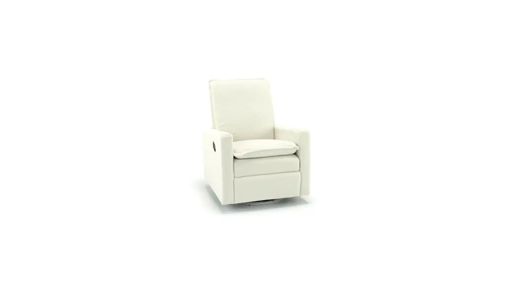 Soho Baby Coventry Upholstered Glider Recliner Rocking Chair 360° Swivel for Nursery and Living ... | Walmart (US)