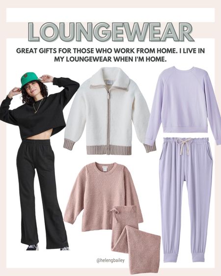 Loungewear gift guide. I have the black cropped set in black and grey and wear it ALL the time. So happy it's back in stock and in new colors.

#LTKmidsize #LTKCyberWeek #LTKGiftGuide
