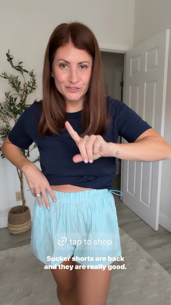 The cutest seersucker shorts from Walmart! ￼

#LTKOver40 #LTKSeasonal