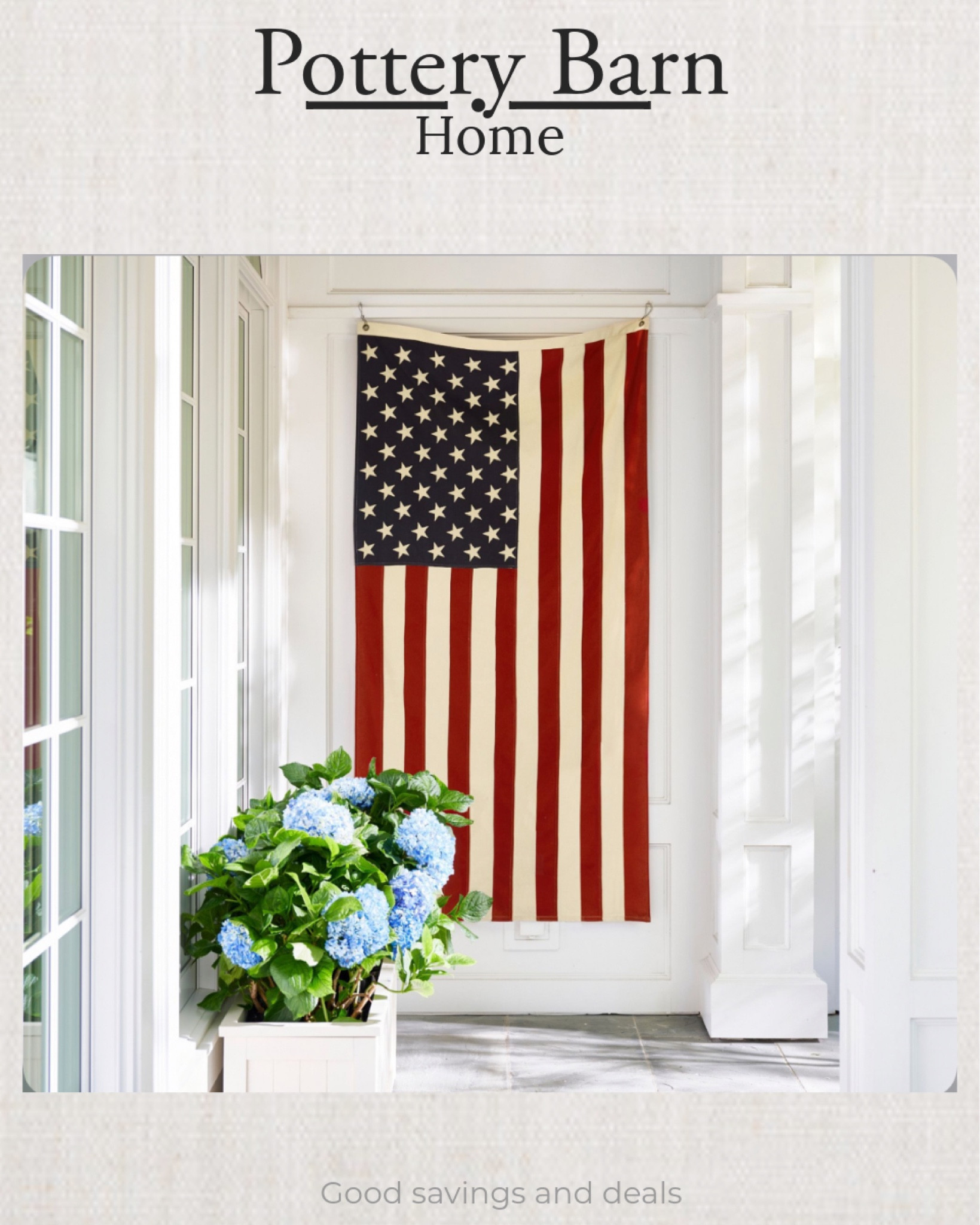 Pottery Barn outdoor decor, 4th of July decor, American flag, patriotic decor, Heritage American flag, home finds, seasonal decor, outdoor decor.

#LTKstyletip #LTKSeasonal #LTKhome