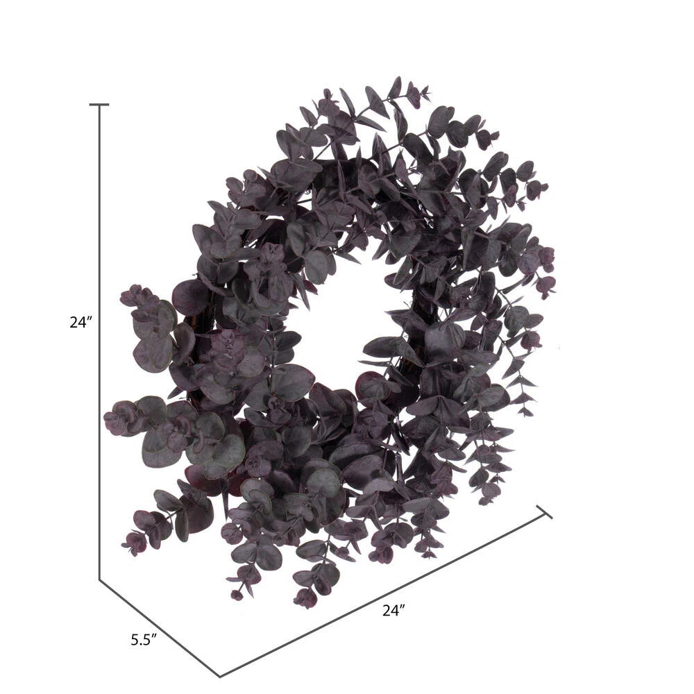 Faux Eucalyptus Plastic 5.5'' Wreath | Wayfair North America