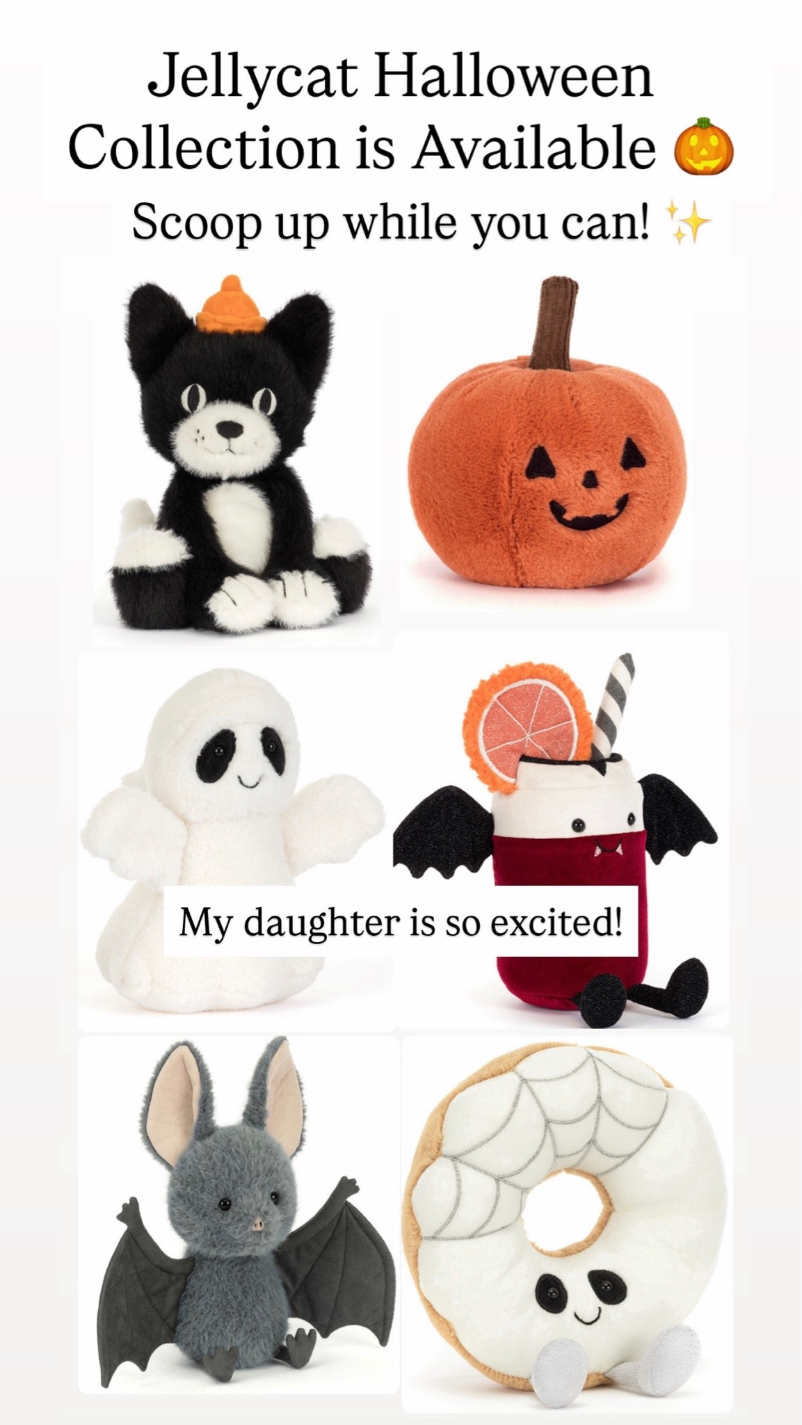 Jellycat Halloween collection!!! This pumpkin is only $20!!!!

#LTKKids